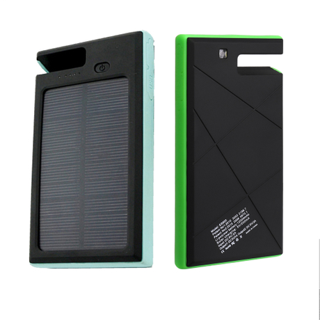 ES900 大容量充电宝黑色支架手机移动电源太阳能